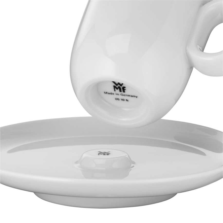 WMF - SET 2x Espresso cup with saucer BARISTA white