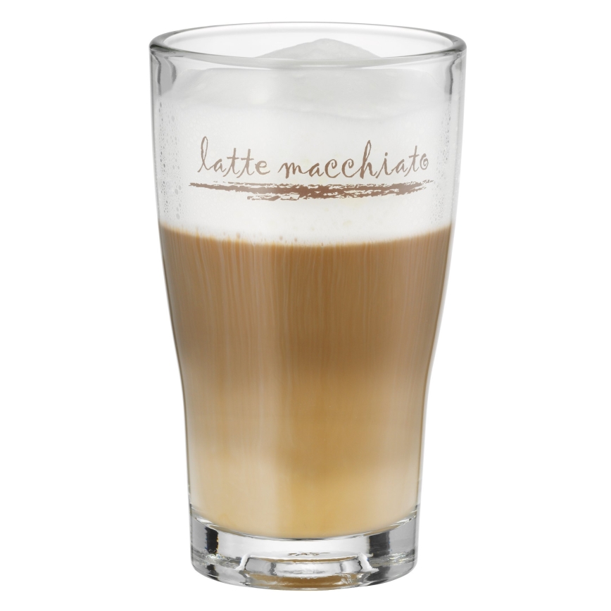 WMF - Set of glasses and spoons for latte macchiato CLEVER & MORE 6 pcs
