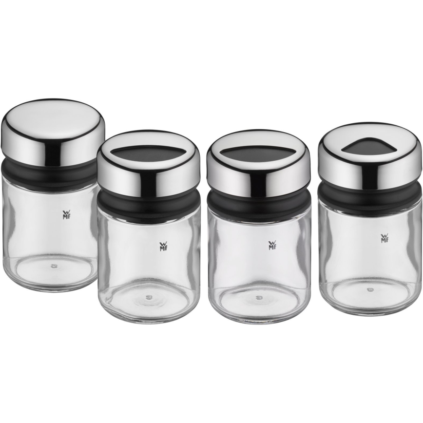 WMF - Set of spice jars 4pcs DEPOT 9,5 cm stainless steel
