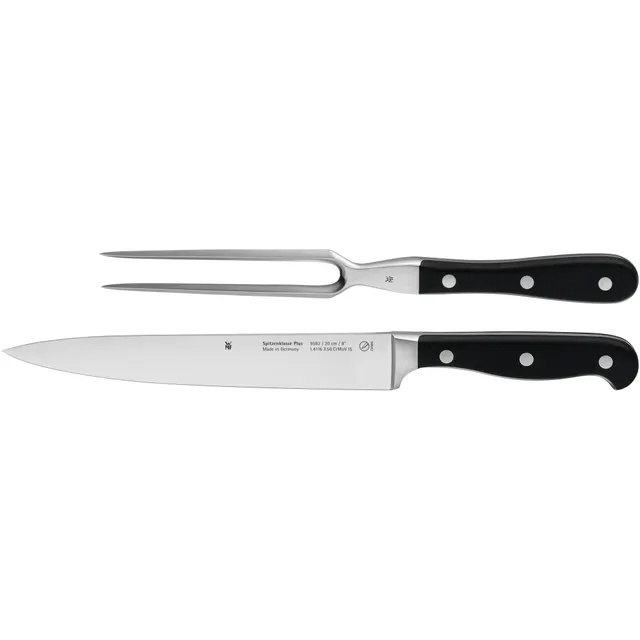 WMF - SPITZENKLASSE PLUS 2-piece meat carving knife and fork set