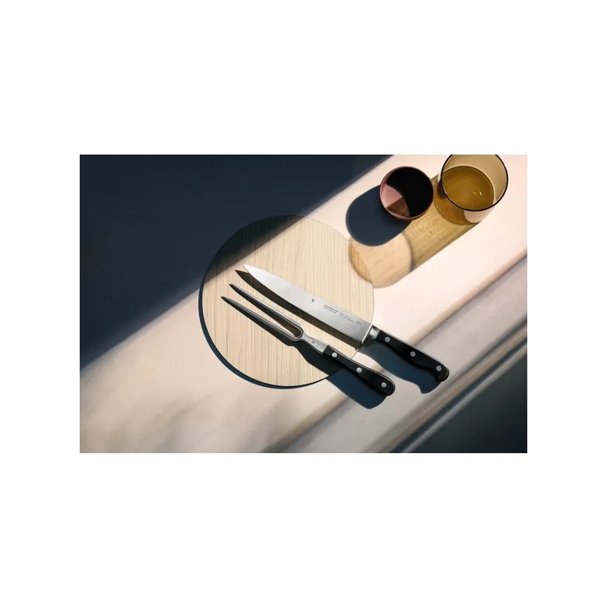 WMF - SPITZENKLASSE PLUS 2-piece meat carving knife and fork set