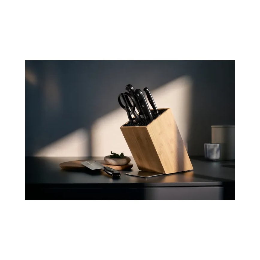WMF - SPITZENKLASSE PLUS 6-piece kitchen knife set with knife block