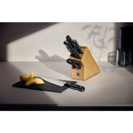 WMF - SPITZENKLASSE PLUS 6-piece kitchen knife set with knife block