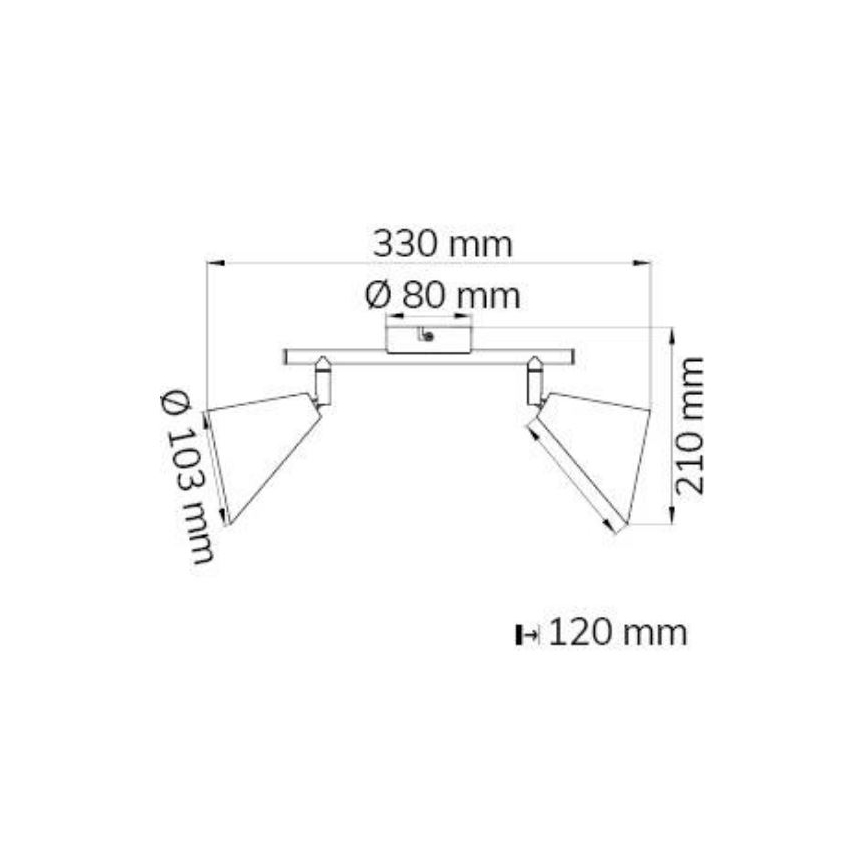 Wofi 10158 - Spotlight GLORIA 2xE14/28W/230V