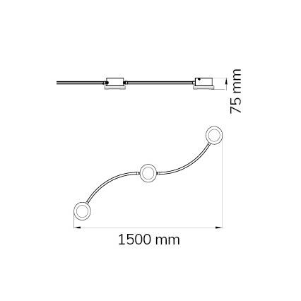 Wofi 10184 - LED Dimmable spotlight LIMA 3xLED/7W/230V 3000K