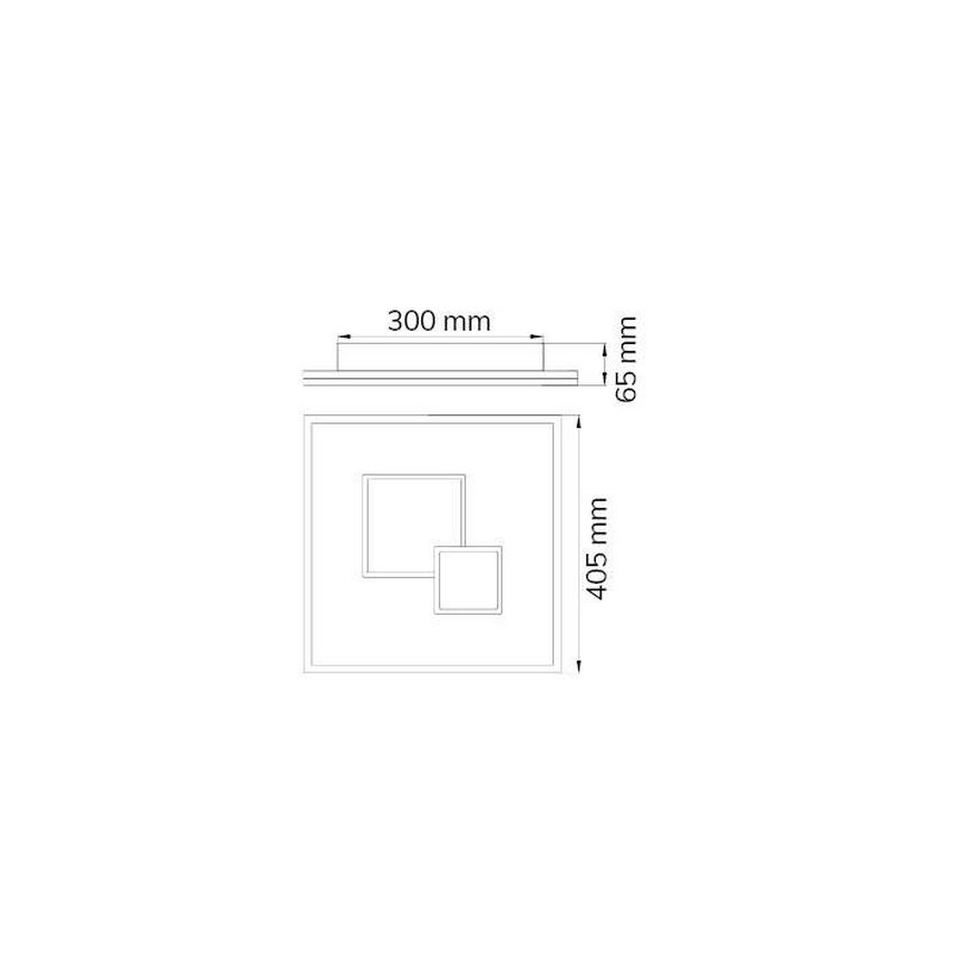 Wofi 11247 - LED Dimmable ceiling light NADRA LED/27W/230V