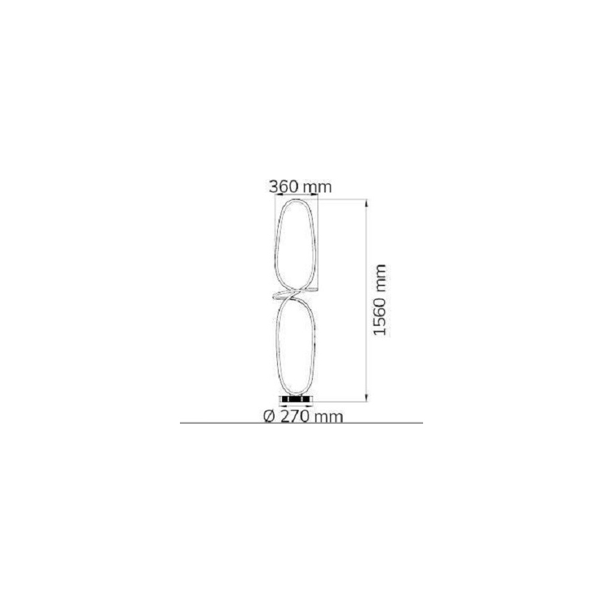Wofi 11555 - LED Dimmable floor lamp MADISON LED/51,5W/230V 2700-5500K +RC