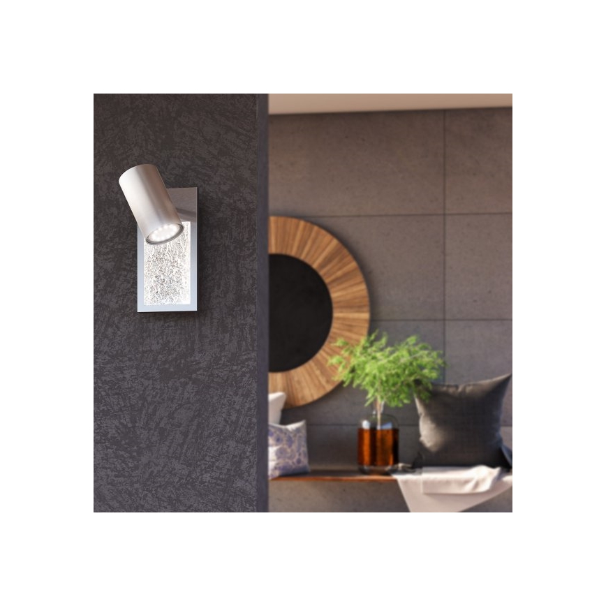 Wofi 11589 - LED Wall spotlight BALI 1xGU10/5W/230V + LED/6W/230V