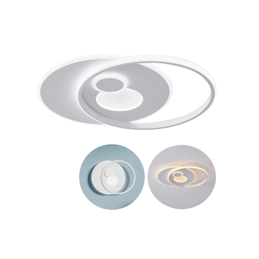 Wofi 11621 - LED Dimmable ceiling light AKON LED/38W/230V 2700-5500K + remote control