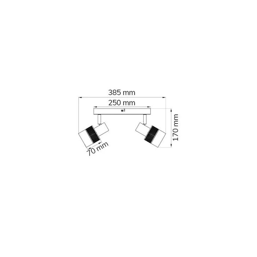 Wofi 11650 - Spotlight DORAL 2xE14/28W/230V