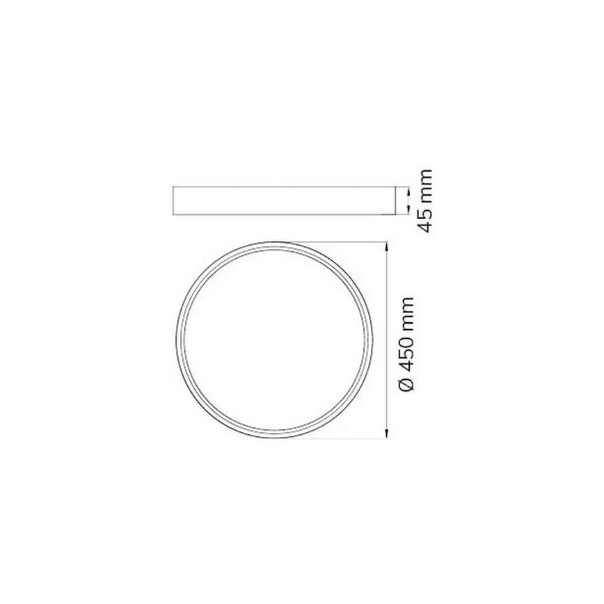 Wofi 12055 - LED Dimmable ceiling light DUBAI LED/27,5W/230V white