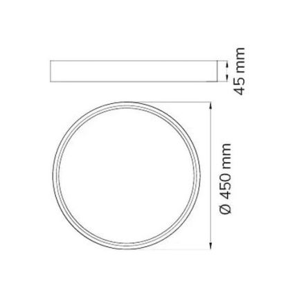 Wofi 12056 - LED Dimmable ceiling light DUBAI LED/27,5W/230V anthracite