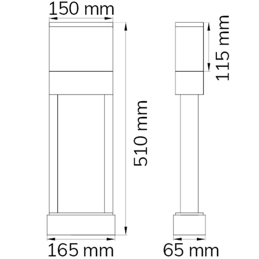 Wofi 12225 - LED House number DIEGO LED/10,5W/230V 3000K IP54