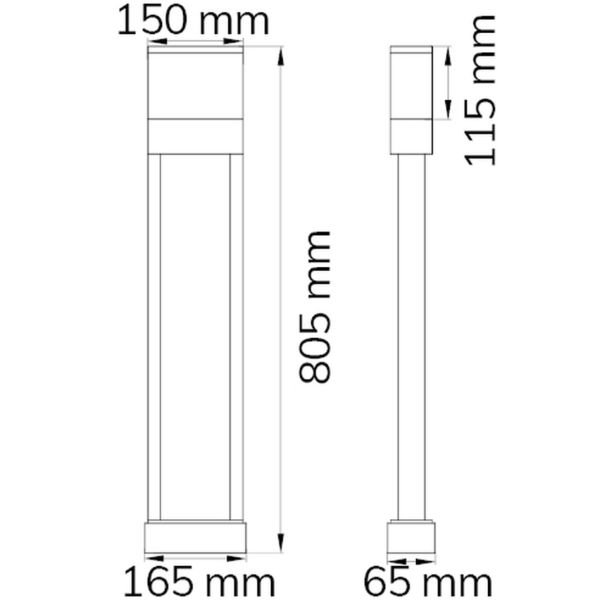 Wofi 12226 - LED House number DIEGO LED/10,5W/230V 3000K IP54