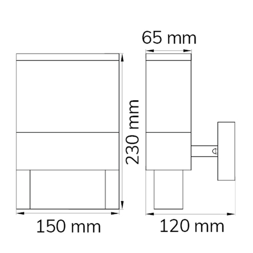 Wofi 12227 - LED House number DIEGO LED/10,5W/230V 3000K IP54
