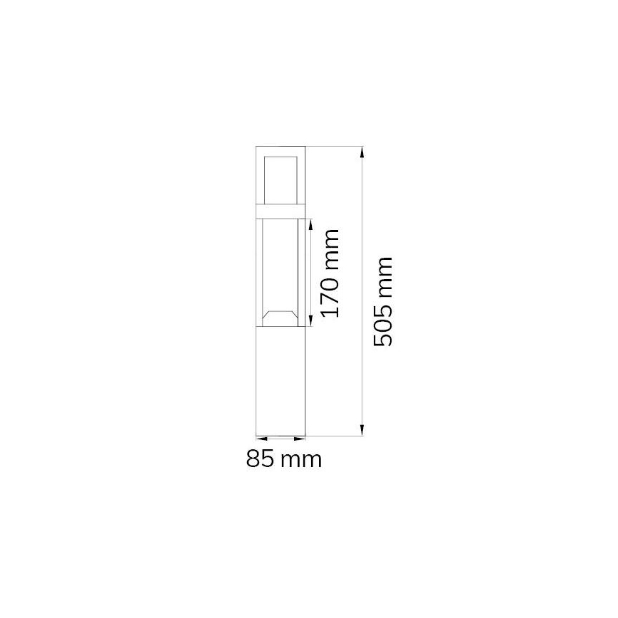 Wofi 12228 - LED Outdoor lamp SIERRA LED/10W/230V IP54 50,5 cm