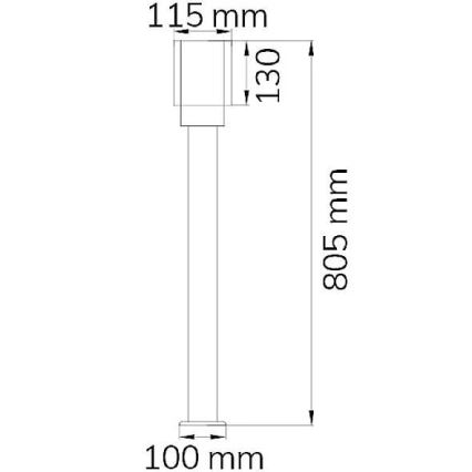 Wofi 12232 - Outdoor lamp PITA 1xE27/10W/230V IP54
