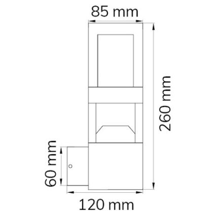 Wofi 12244 - LED Outdoor wall light SIERRA LED/10W/230V IP54
