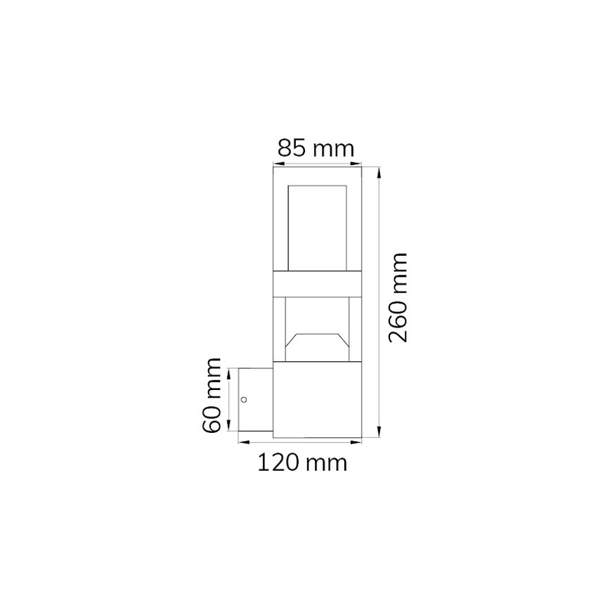 Wofi 12244 - LED Outdoor wall light SIERRA LED/10W/230V IP54