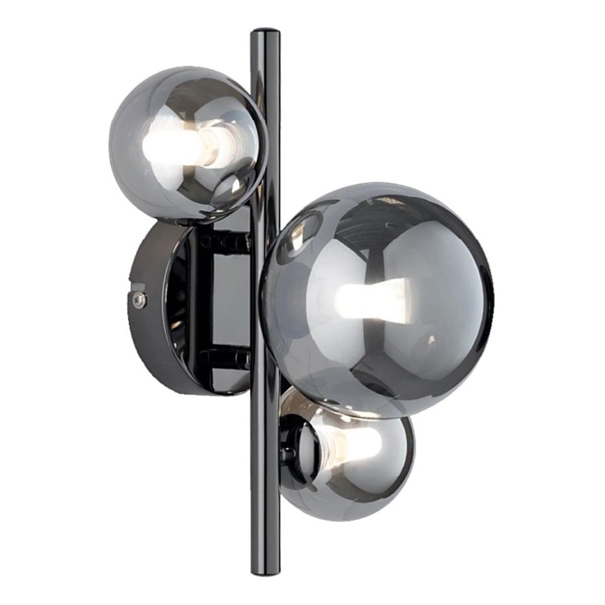 Wofi 4014.03.24.9000 - LED Wall light VILLA 3xG9/3W/230V black/shiny chrome