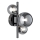 Wofi 4014.03.24.9000 - LED Wall light VILLA 3xG9/3W/230V black/shiny chrome