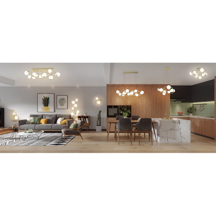 Wofi 4014-201 - LED Wall light NANCY 2xG9/3,5W/230V gold/white