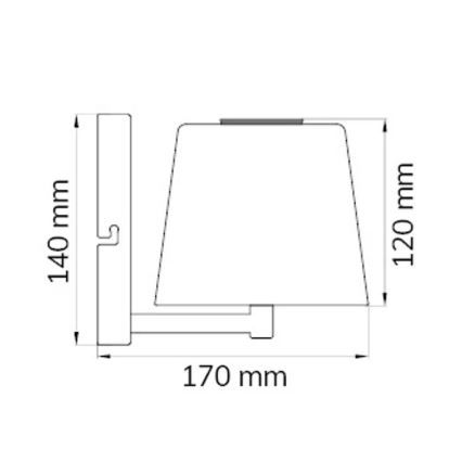 Wofi 4015.01.64.9000 - LED Dimmable wall lamp GENK LED/2W/5V 2500 mAh