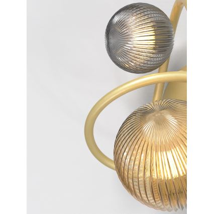 Wofi 4015-204 - LED Wall light METZ 2xG9/3,5W/230V gold/grey