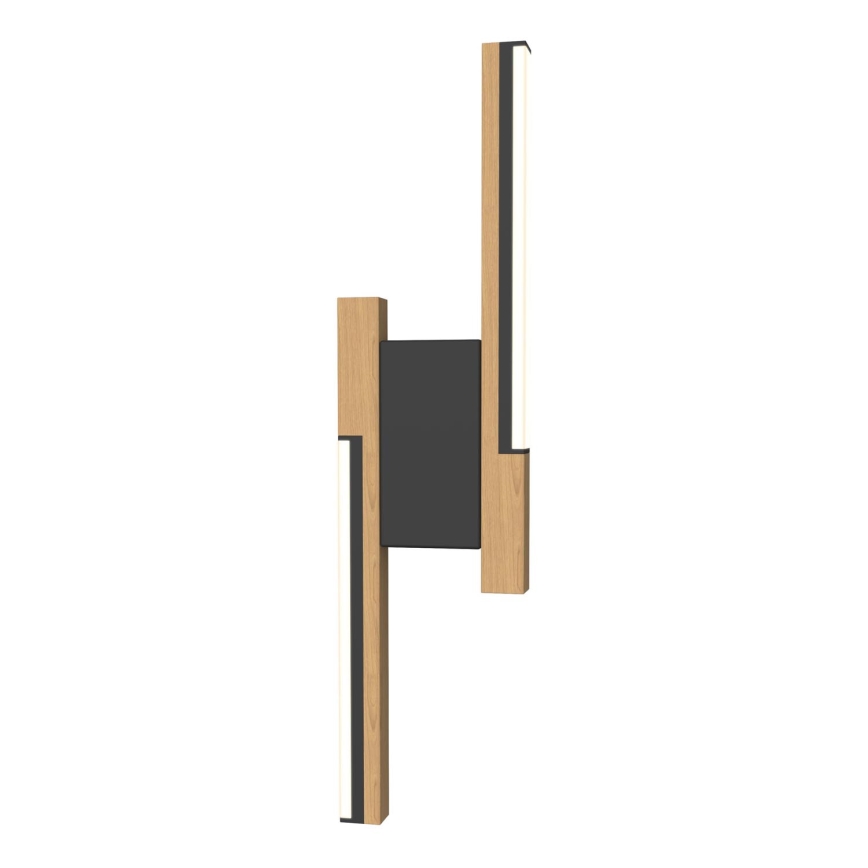 Wofi 4031-206- LED Dimmable wall light PALERMO 11W/230V wood/black