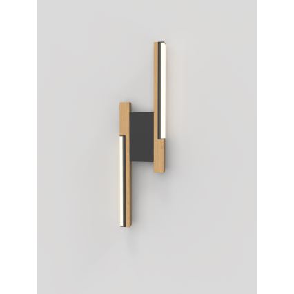 Wofi 4031-206- LED Dimmable wall light PALERMO 11W/230V wood/black
