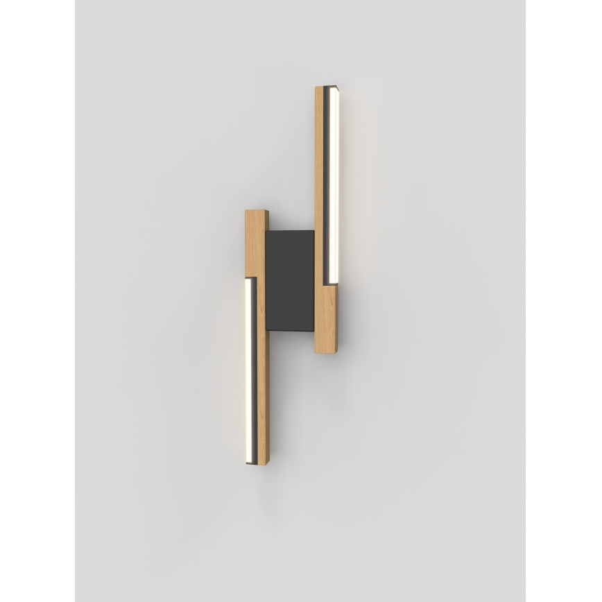 Wofi 4031-206- LED Dimmable wall light PALERMO 11W/230V wood/black