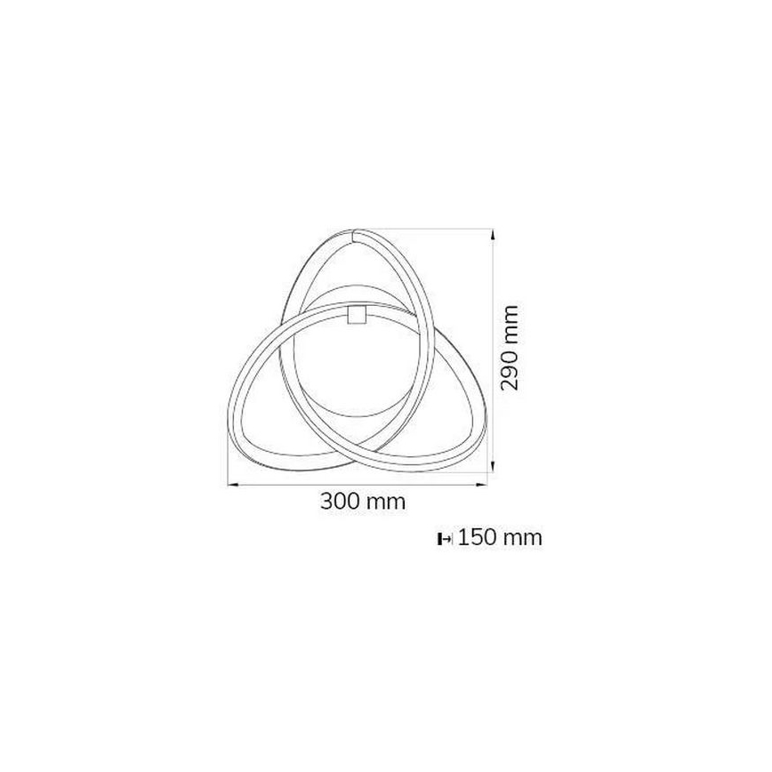 Wofi 4134.01.88.9000 - LED Wall light INDIGO LED/14W/230V