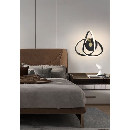 Wofi 4134-104 - LED Wall light INDIGO LED/14W/230V black/gold