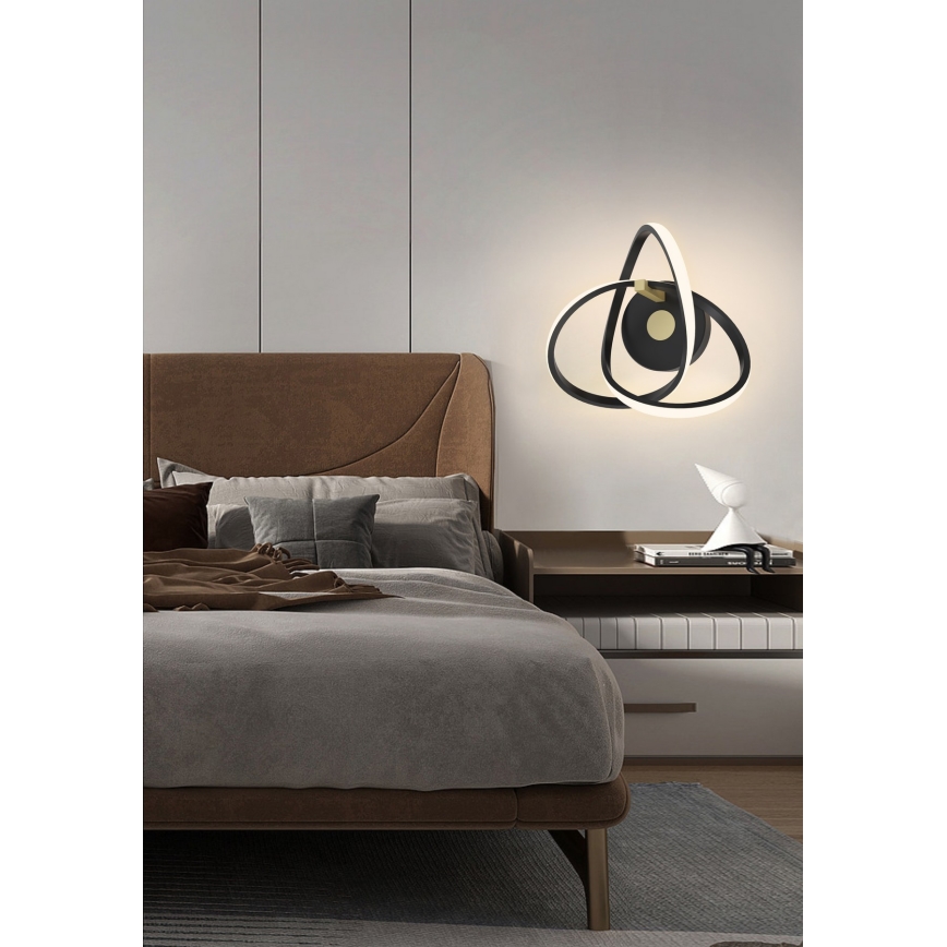 Wofi 4134-104 - LED Wall light INDIGO LED/14W/230V black/gold
