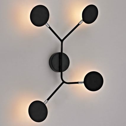 Wofi 446604109000 - LED Wall light BELIZE 4xLED/5W/230V 3000K black