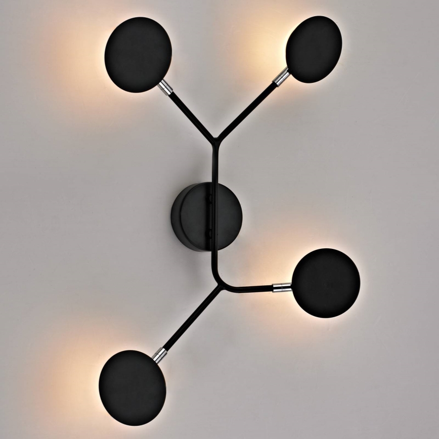Wofi 446604109000 - LED Wall light BELIZE 4xLED/5W/230V 3000K black