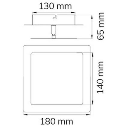 Wofi 451401709000 - LED Wall light FEY LED/8W/230V matte chrome