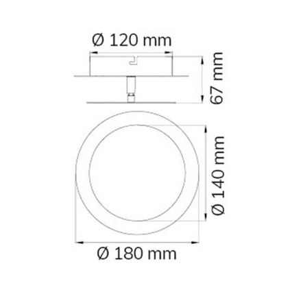 Wofi 451701709000 - LED Wall light SLIGO LED/6W/230V matte chrome