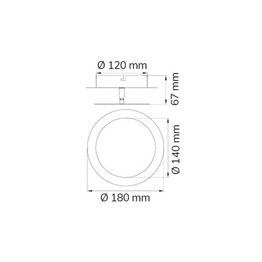 Wofi 451701709000 - LED Wall light SLIGO LED/6W/230V matte chrome