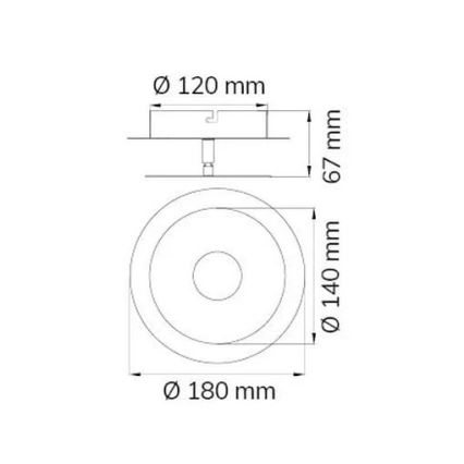 Wofi 451901709000 - LED Wall light AFIR LED/6W/230V matte chrome