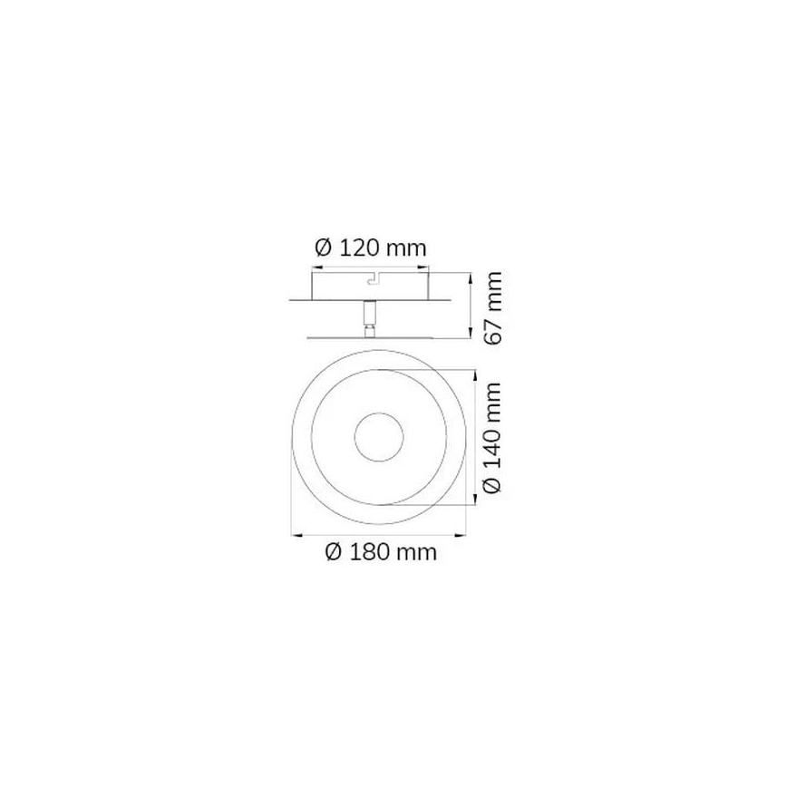 Wofi 451901709000 - LED Wall light AFIR LED/6W/230V matte chrome