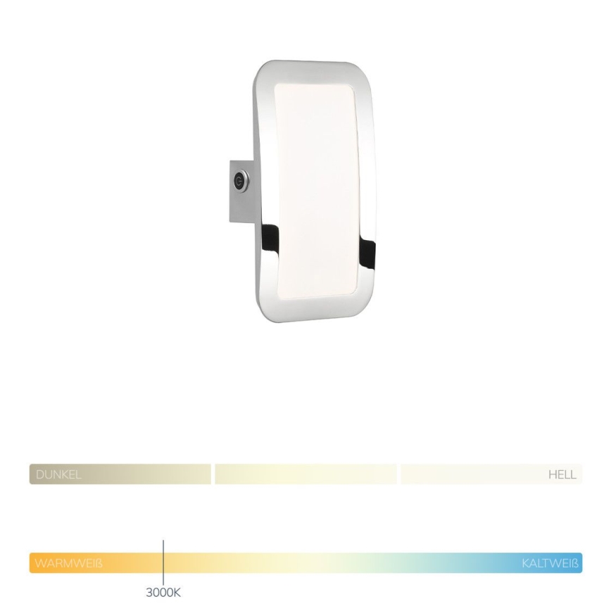 Wofi 4526.01.01.6000 - LED Dimmable wall light SAGA LED/8W/230V