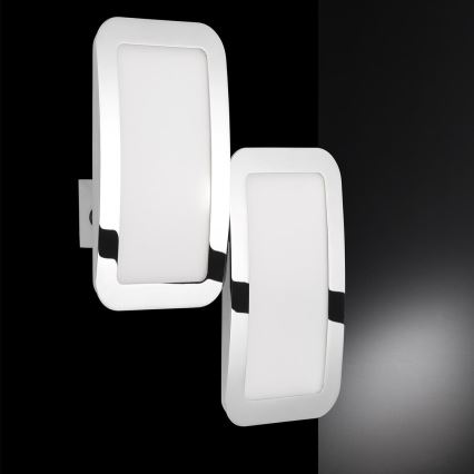 Wofi 4526.02.01.6000 - SET 2x LED Dimmable wall light SAGA LED/8W/230V