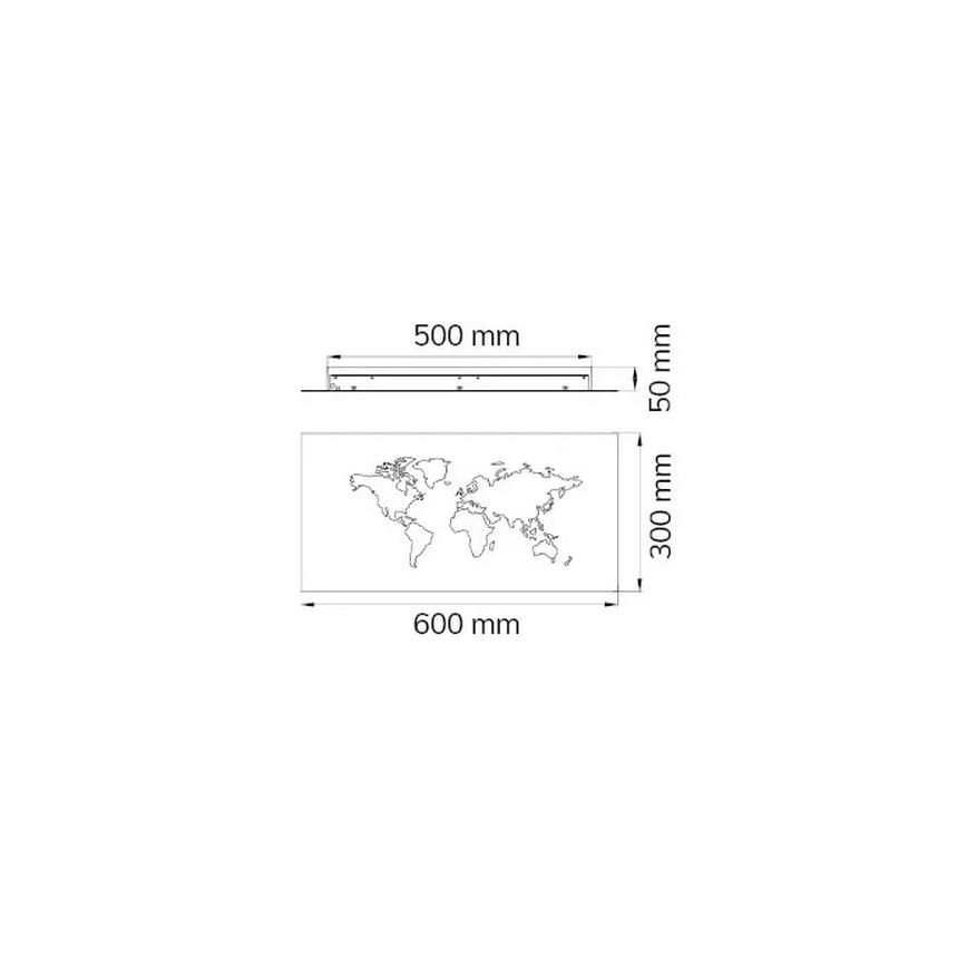 Wofi 4556.01.50.9600 - LED Wall decorative light LINDA LED/26W/230V 3000K