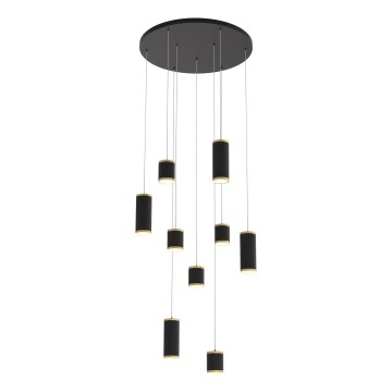 Wofi 5003-904 - LED Dimmable chandelier on a string TOULOUSE LED/57W/230V black/gold