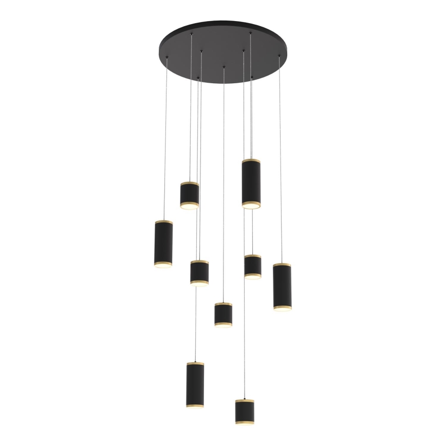 Wofi 5003-904 - LED Dimmable chandelier on a string TOULOUSE LED/57W/230V black/gold