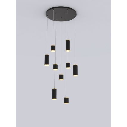 Wofi 5003-904 - LED Dimmable chandelier on a string TOULOUSE LED/57W/230V black/gold