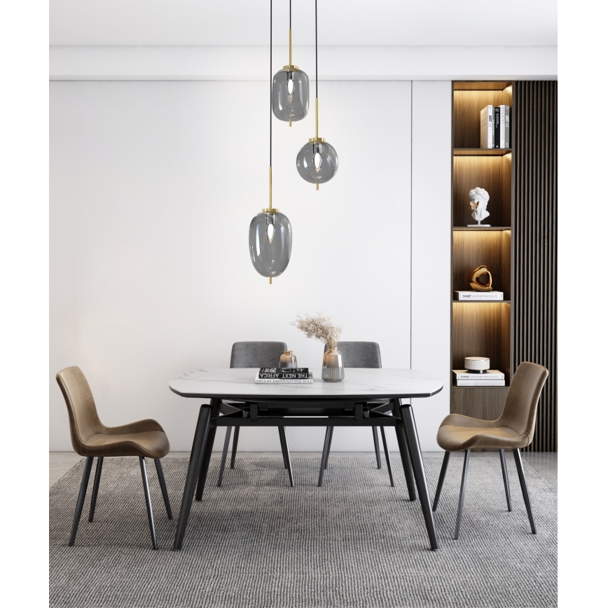 Wofi 5007-302 - Chandelier on a string BELLEVILLE 3xE14/40W/230V black/gold