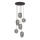 Wofi 5007-502 - Chandelier on a string BELLEVILLE 6xE14/40W/230V black/gold