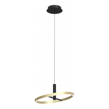 Wofi 6016-104L - BREST Dimmable LED cable-hung pendant light LED/19W/230V Ø 42 cm Black/Gold